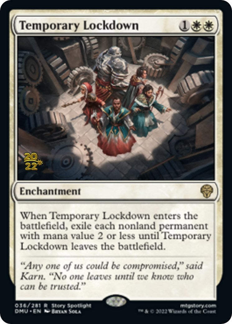 Temporary Lockdown [Dominaria United Prerelease Promos] | Jack's On Queen