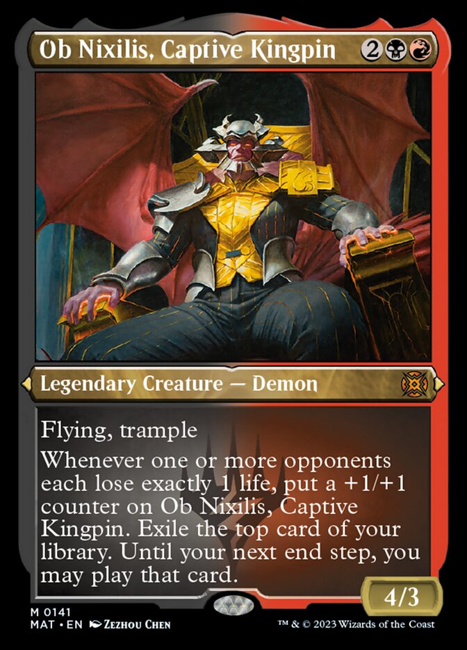 Ob Nixilis, Captive Kingpin (Foil Etched) [March of the Machine: The Aftermath] | Jack's On Queen