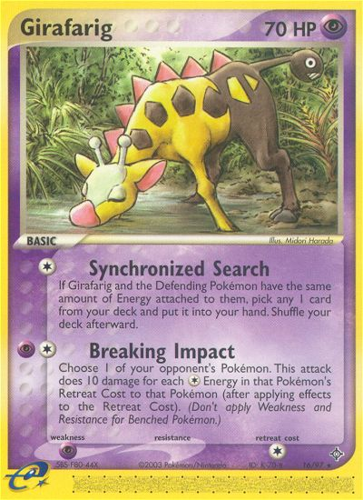 Girafarig (16/97) [EX: Dragon] | Jack's On Queen