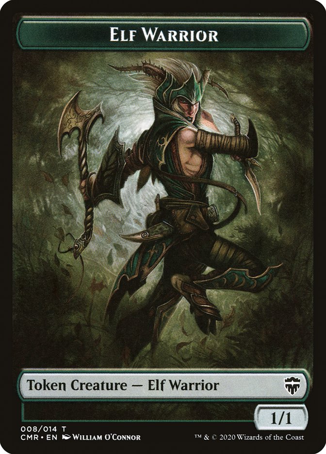 Elf Warrior // The Monarch Token [Commander Legends Tokens] | Jack's On Queen