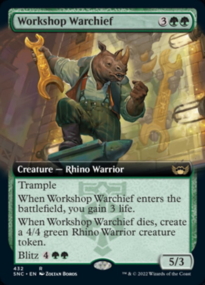 Workshop Warchief (Extended Art) [Streets of New Capenna] | Jack's On Queen