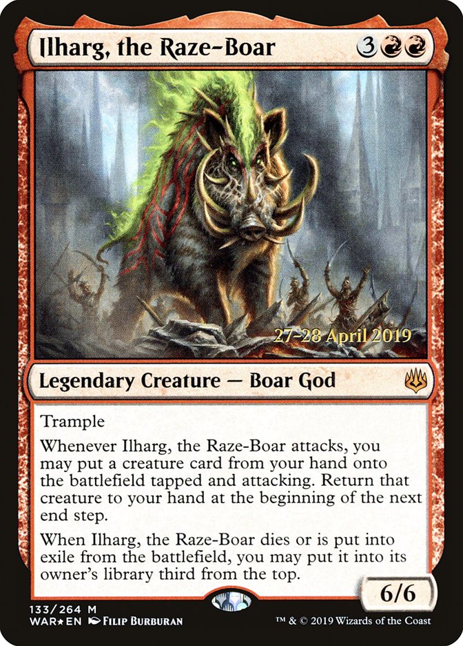 Ilharg, the Raze-Boar  [War of the Spark Prerelease Promos] | Jack's On Queen