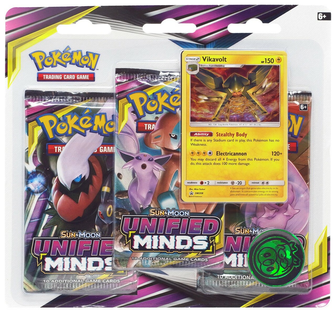 Sun & Moon: Unified Minds - 3-Pack Blister (Vikavolt) | Jack's On Queen
