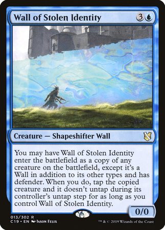 Wall of Stolen Identity [Commander 2019] | Jack's On Queen