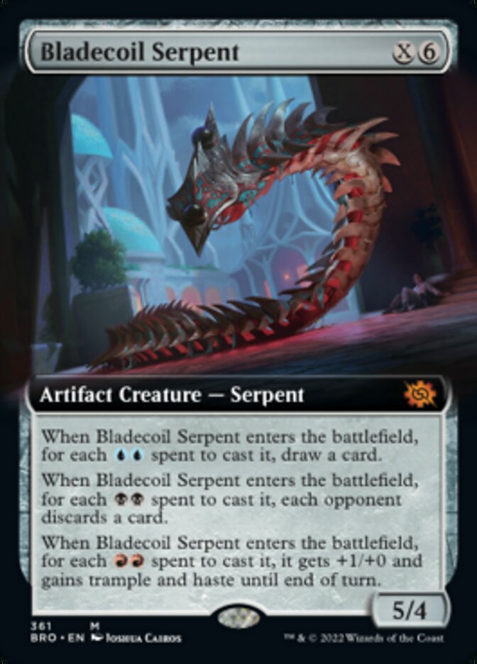 Bladecoil Serpent (Extended Art) [The Brothers' War] | Jack's On Queen