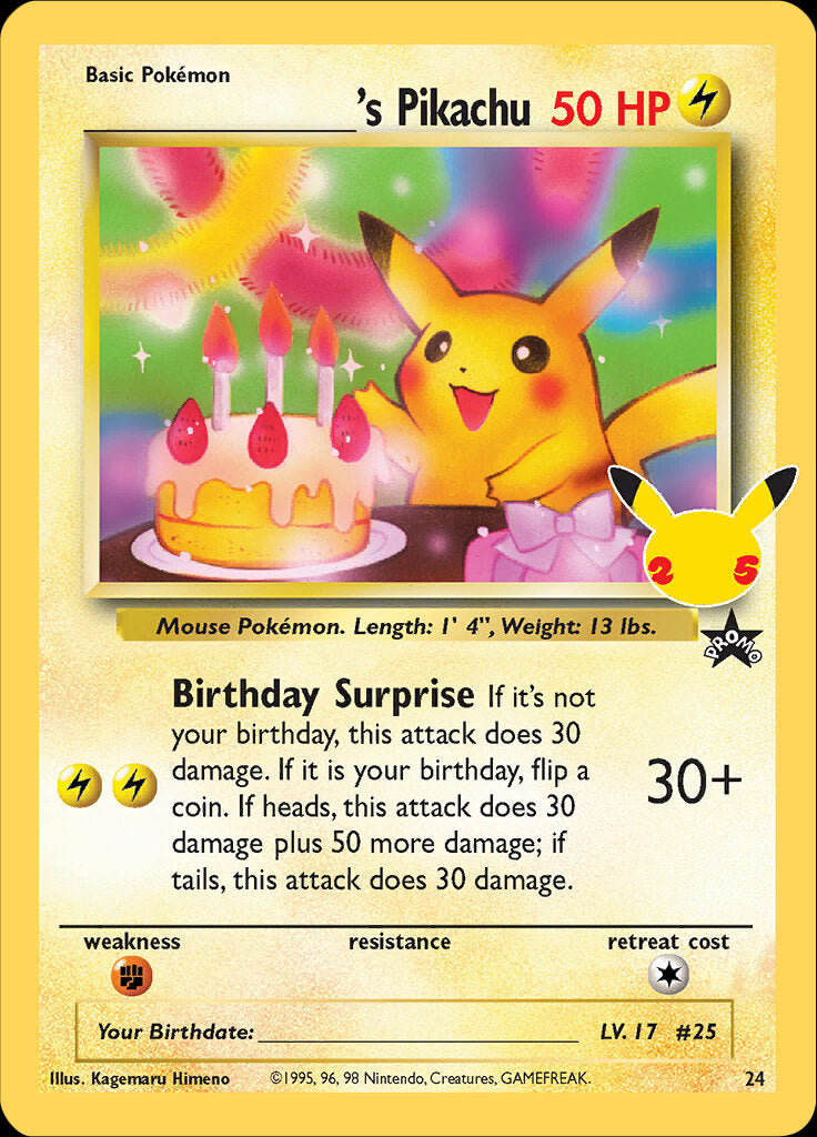 _____'s Pikachu (24) [Celebrations: 25th Anniversary - Classic Collection] | Jack's On Queen