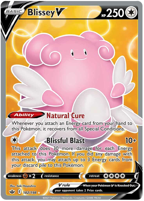 Blissey V (182/198) [Sword & Shield: Chilling Reign] | Jack's On Queen