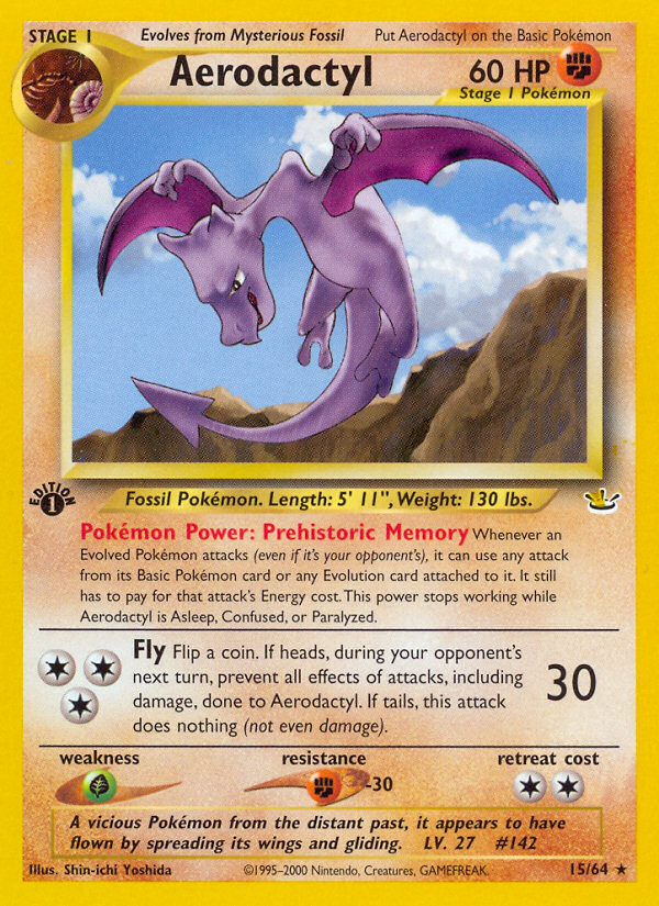 Aerodactyl (15/64) [Neo Revelation 1st Edition] | Jack's On Queen