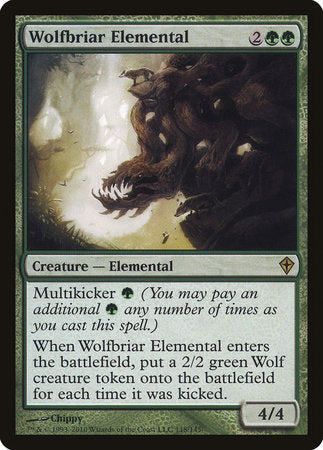 Wolfbriar Elemental [Worldwake] | Jack's On Queen