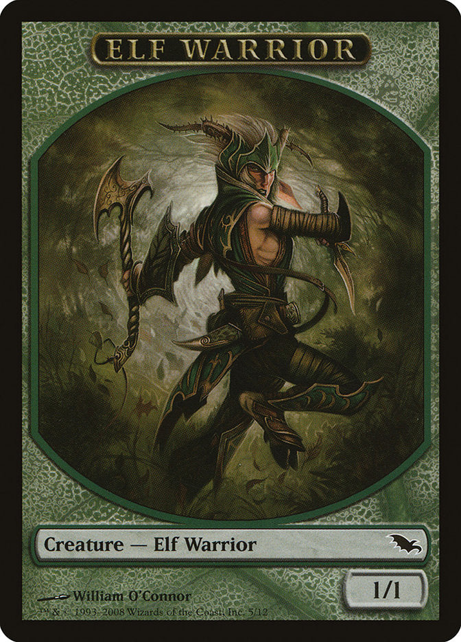 Elf Warrior (5/12) [Shadowmoor Tokens] | Jack's On Queen