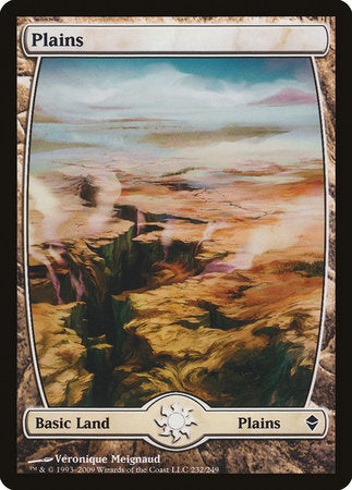 Plains (232) - Full Art [Zendikar] | Jack's On Queen