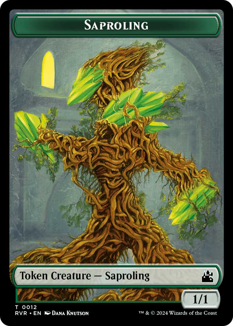 Saproling // Goblin (0009) Double-Sided Token [Ravnica Remastered Tokens] | Jack's On Queen