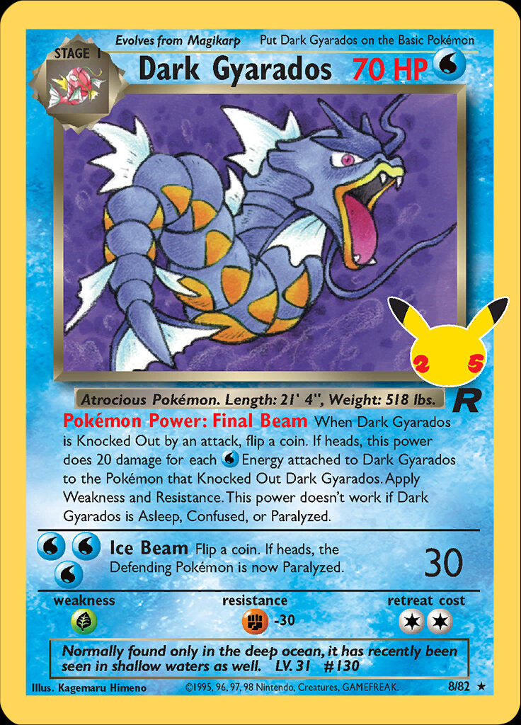 Dark Gyarados (8/82) [Celebrations: 25th Anniversary - Classic Collection] | Jack's On Queen