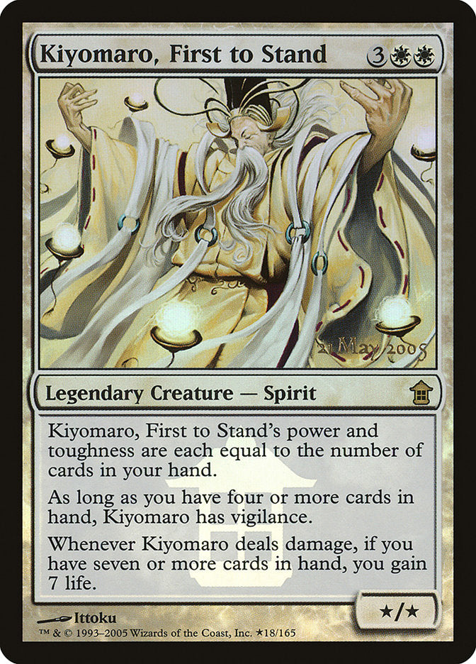 Kiyomaro, First to Stand [Saviors of Kamigawa Promos] | Jack's On Queen