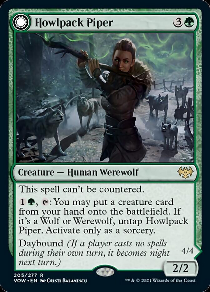Howlpack Piper // Wildsong Howler [Innistrad: Crimson Vow] | Jack's On Queen
