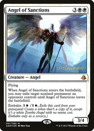 Angel of Sanctions [Amonkhet Promos] | Jack's On Queen