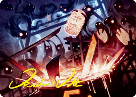 Smoke Spirits' Aid Art Card (Gold-Stamped Signature) [Kamigawa: Neon Dynasty Art Series] | Jack's On Queen