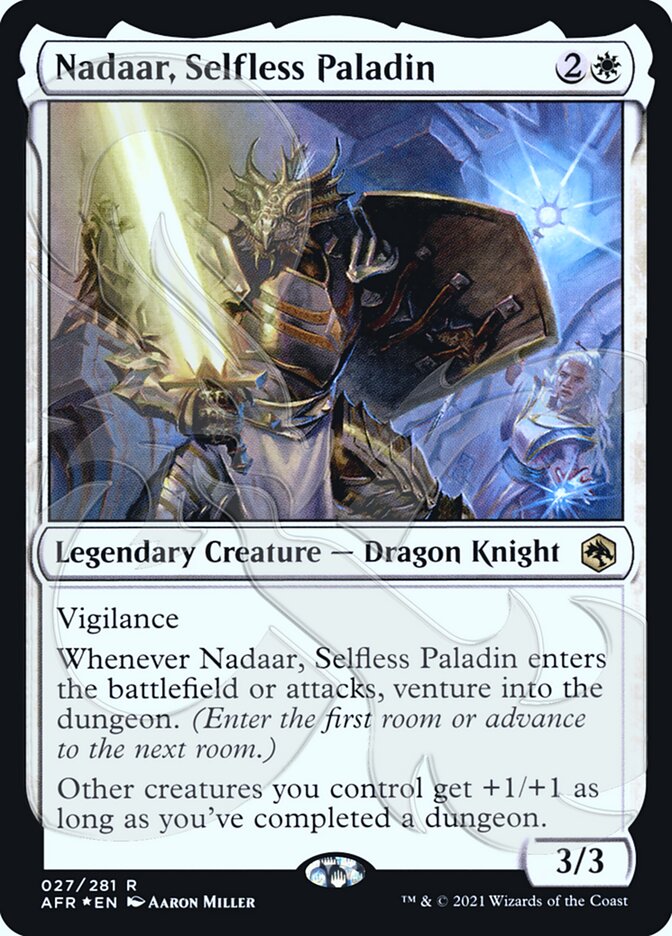 Nadaar, Selfless Paladin (Ampersand Promo) [Dungeons & Dragons: Adventures in the Forgotten Realms Promos] | Jack's On Queen