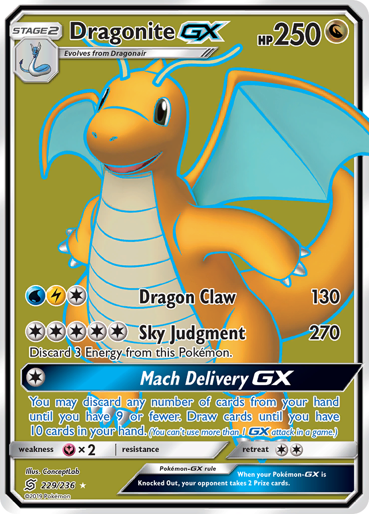 Dragonite GX (229/236) [Sun & Moon: Unified Minds] | Jack's On Queen