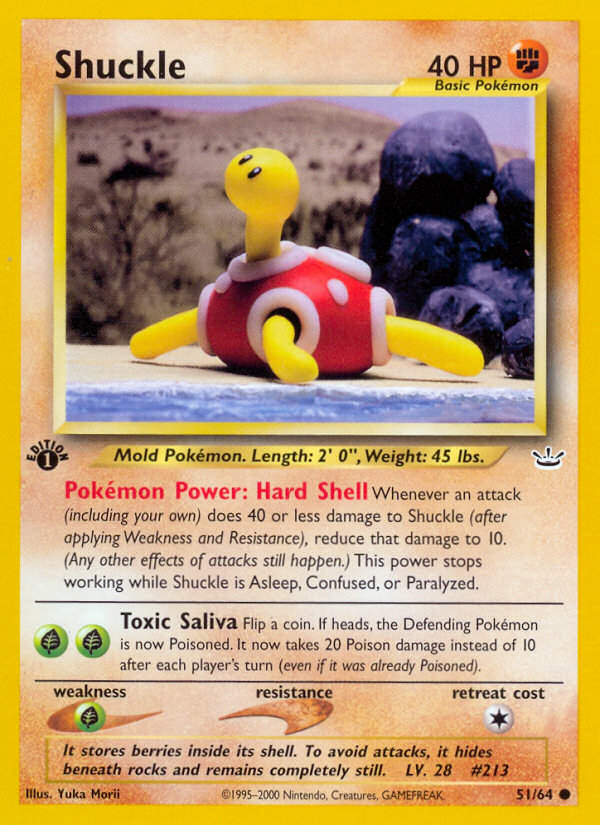 Shuckle (51/64) [Neo Revelation 1st Edition] | Jack's On Queen