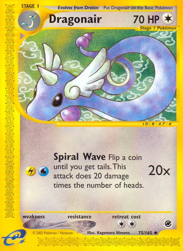 Dragonair (75/165) [Expedition: Base Set] | Jack's On Queen