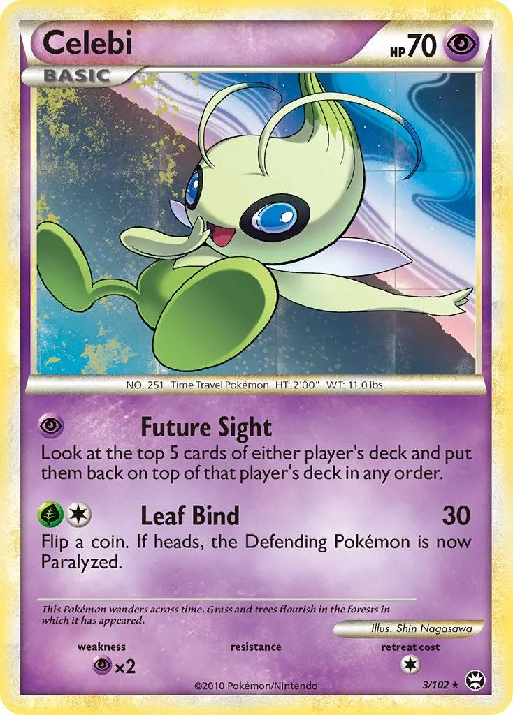 Celebi (3/102) (Movie Exclusive) [HeartGold & SoulSilver: Triumphant] | Jack's On Queen