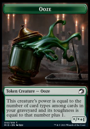 Ooze Token [Innistrad: Midnight Hunt Tokens] | Jack's On Queen