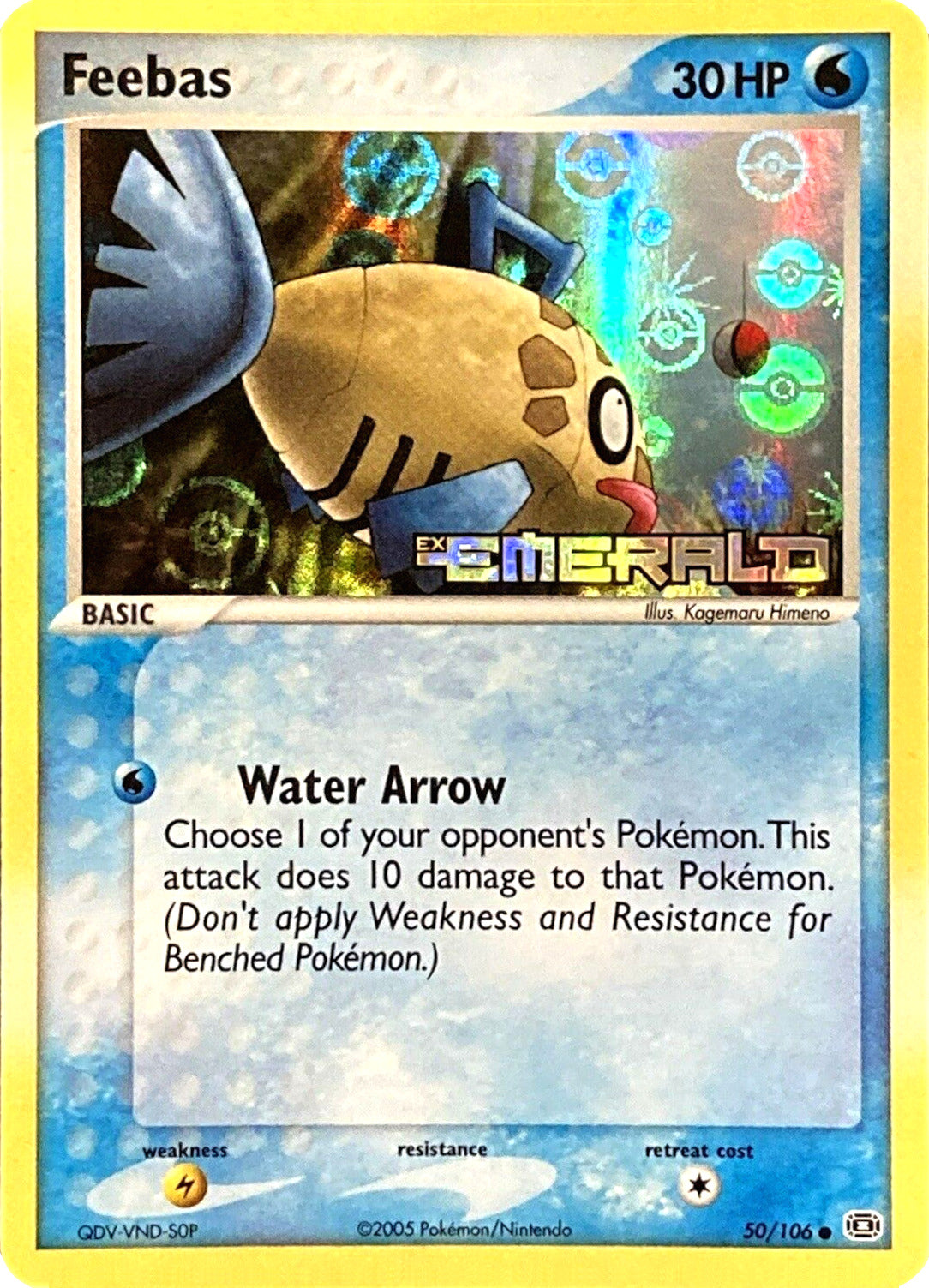 Feebas (50/106) (Stamped) [EX: Emerald] | Jack's On Queen