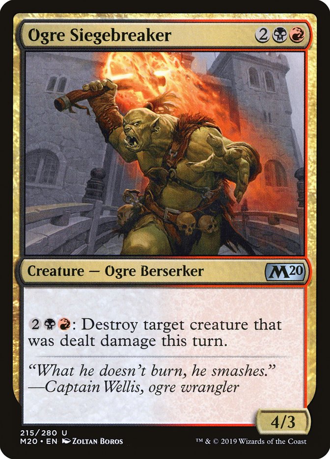 Ogre Siegebreaker [Core Set 2020] | Jack's On Queen