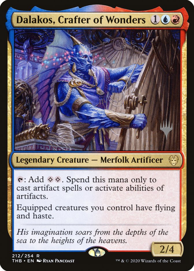 Dalakos, Crafter of Wonders (Promo Pack) [Theros Beyond Death Promos] | Jack's On Queen