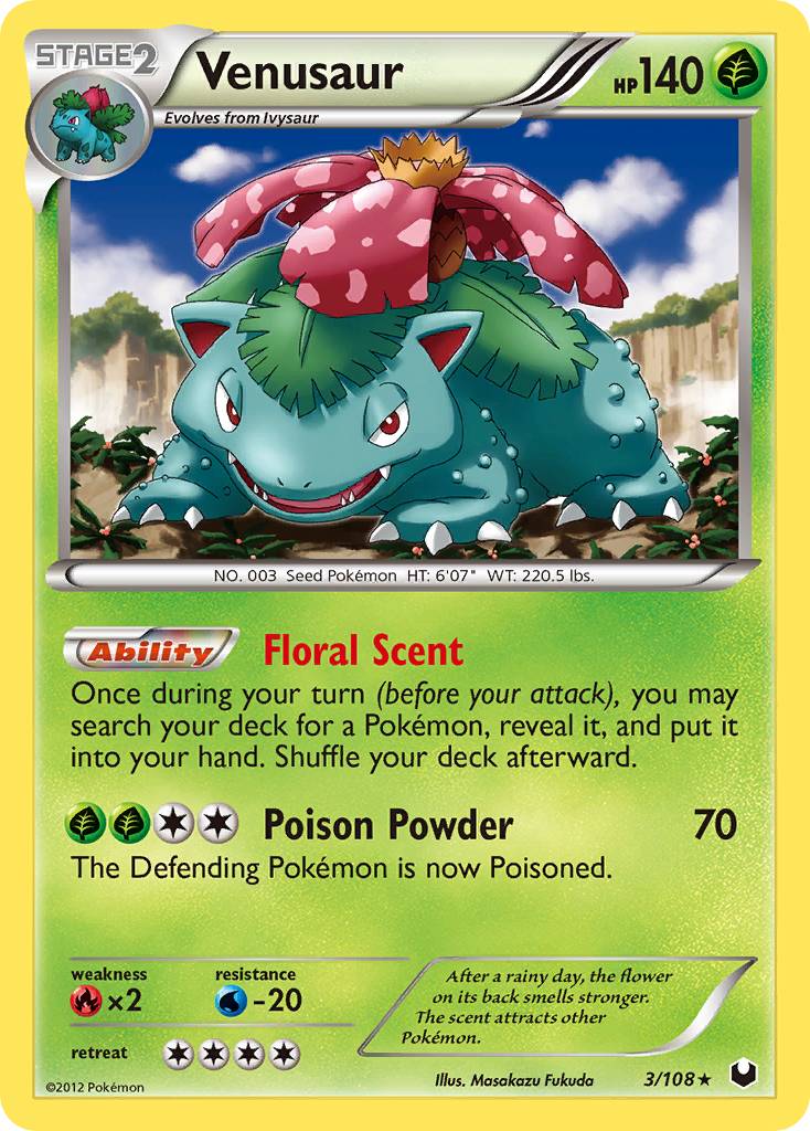 Venusaur (3/108) [Black & White: Dark Explorers] | Jack's On Queen