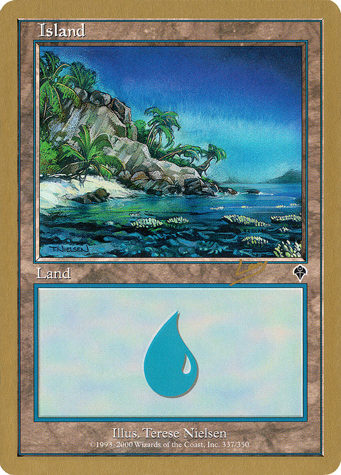 Island (rl337a) (Raphael Levy) [World Championship Decks 2002] | Jack's On Queen