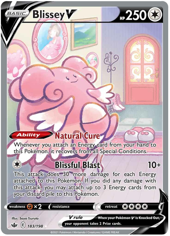 Blissey V (183/198) [Sword & Shield: Chilling Reign] | Jack's On Queen