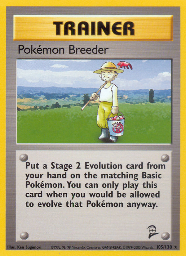 Pokemon Breeder (105/130) [Base Set 2] | Jack's On Queen