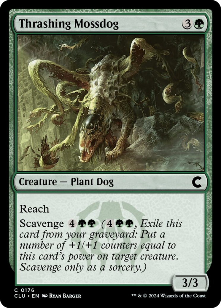 Thrashing Mossdog [Ravnica: Clue Edition] | Jack's On Queen