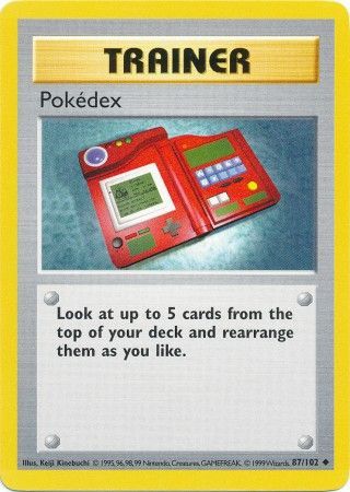 Pokedex (87/102) [Base Set Shadowless Unlimited] | Jack's On Queen