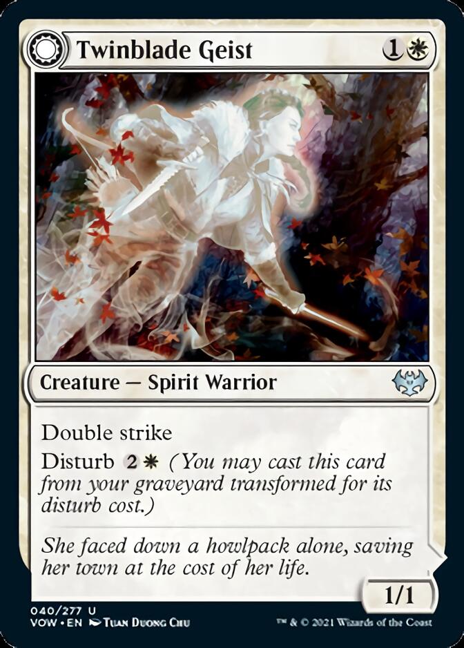 Twinblade Geist // Twinblade Invocation [Innistrad: Crimson Vow] | Jack's On Queen