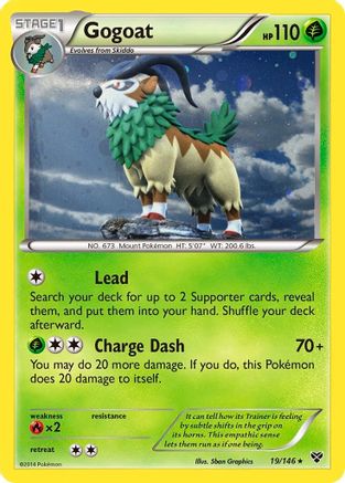 Gogoat (19/146) (Cosmos Holo) [XY: Base Set] | Jack's On Queen