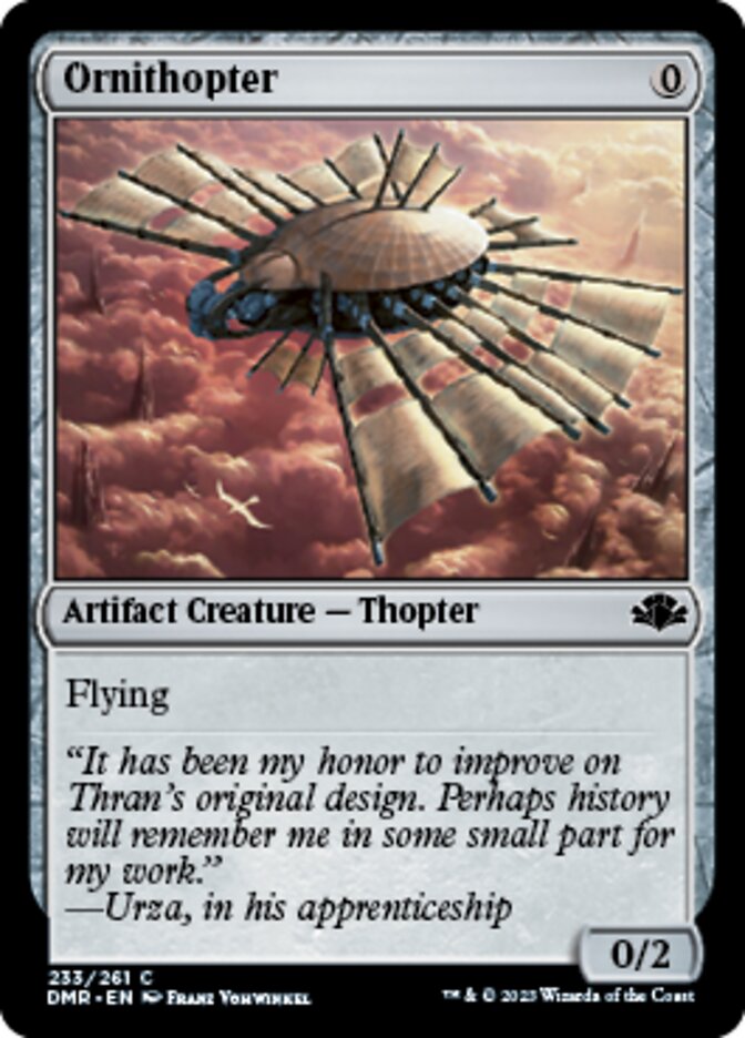 Ornithopter [Dominaria Remastered] | Jack's On Queen