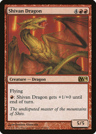 Shivan Dragon [Magic 2014] | Jack's On Queen