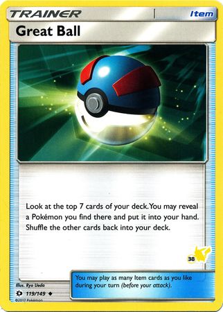 Great Ball (119/149) (Pikachu Stamp #38) [Battle Academy 2020] | Jack's On Queen