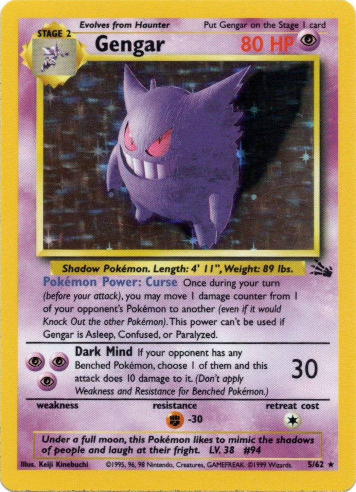 Gengar (5/62) [Fossil Unlimited] | Jack's On Queen