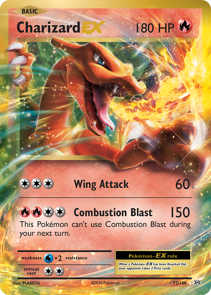 Charizard EX (12/108) [XY: Evolutions] | Jack's On Queen