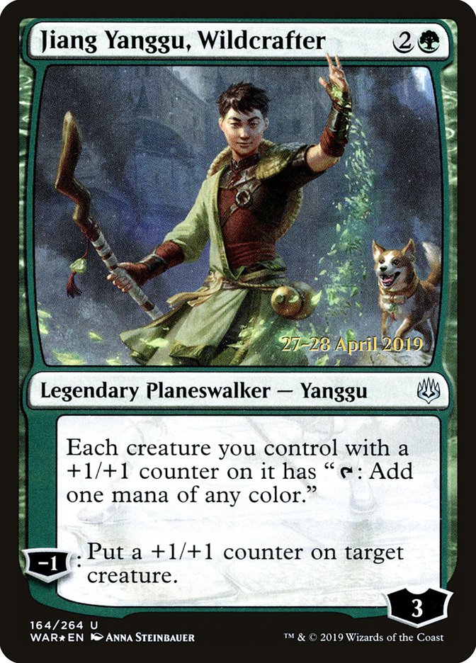 Jiang Yanggu, Wildcrafter  [War of the Spark Prerelease Promos] | Jack's On Queen