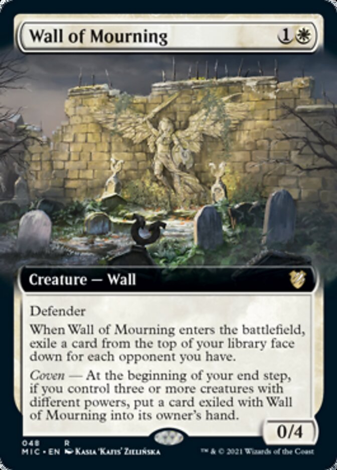 Wall of Mourning (Extended) [Innistrad: Midnight Hunt Commander] | Jack's On Queen