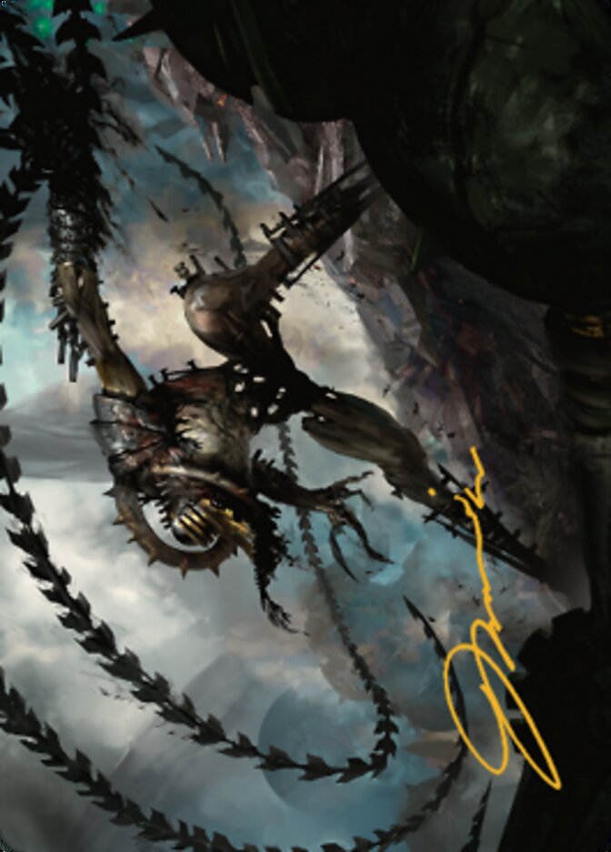 Razorlash Transmogrant Art Card (Gold-Stamped Signature) [The Brothers' War Art Series] | Jack's On Queen