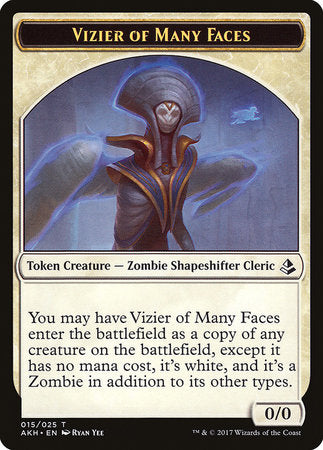 Vizier of Many Faces Token [Amonkhet Tokens] | Jack's On Queen