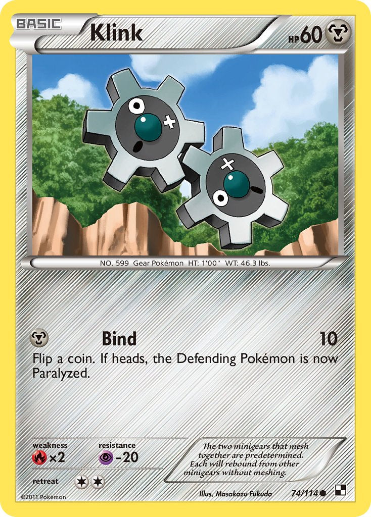 Klink (74/114) (Cracked Ice Holo) (Blister Exclusive) [Black & White: Base Set] | Jack's On Queen