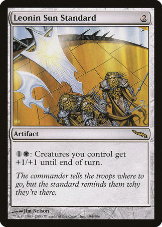 Leonin Sun Standard [Mirrodin] | Jack's On Queen