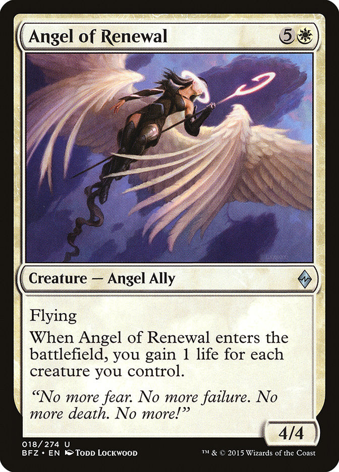 Angel of Renewal [Battle for Zendikar] | Jack's On Queen